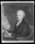 James Monroe, seated at desk