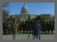 Group of people posed for a panoramic photograph