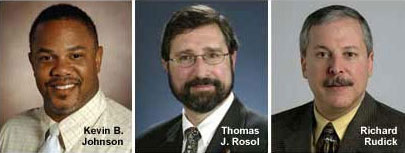Left to right: Kevin B. Johnson, Thomas J. Rosol, and Richard Rudick