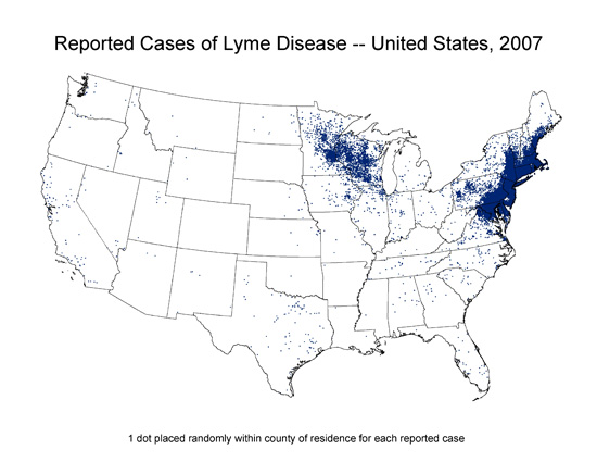 Lyme Disease Incidence by state