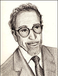 Drawing of Américo Paredes