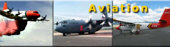 Header:  Fixed-wing aircraft - airtankers - MAFFS - Twin Otters.