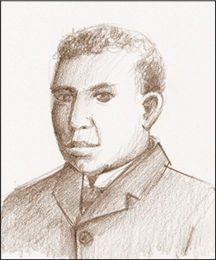 Drawing of Booker T. Washington