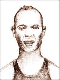 Drawing of Jesse Owens