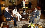 GATES, RICE VISIT EGYPT - Click for high resolution Photo