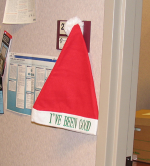 It’s hard to beat the optimism expressed by these three words on a hat hanging outside the door to Jane Lambert’s office.