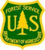 USDA Forest Service Shield and Link to the US Forest Service Website