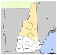 Map of Declared Counties for Disaster 1787