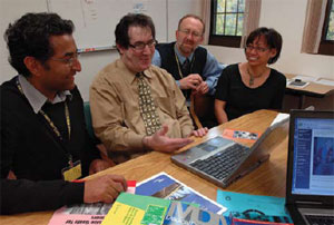 The Portland-based ESP group of Dr. Mark Helfand (second from left) includes Dr. Devan Kansagara, Dr. Steven Dobscha and Michele Freeman