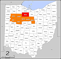 Map of Declared Counties for Disaster 1720