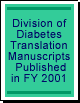 Thumbnail for Division of Diabetes Translation Manuscripts Published in FY 2001
