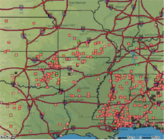 map of Wildfires