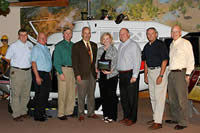U.S. Forest Service and National Wild Turkey Federation members pictured with the Partner Champion Award.