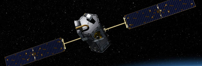 artist concept of Orbiting Carbon Observatory