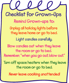 Checklist for grown-ups