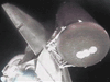 Solid rocket booster camera view