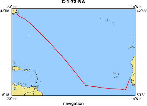 C-1-73-NA map of where gravity equipment operated