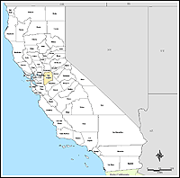 Map of Declared Counties for Disaster 1529