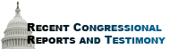 Recent Congressional Testimony