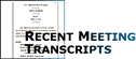Recent Meeting Transcripts