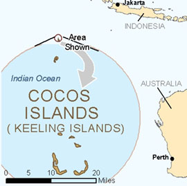 Map - Cocos-Keeling Islands