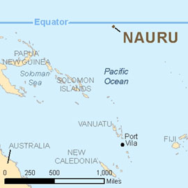 Map - Nauru