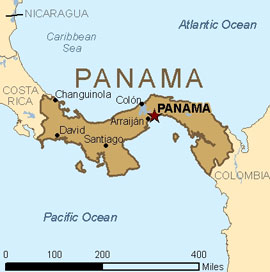 Map - Panama