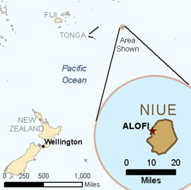 Map - Niue