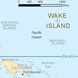 Map - Wake Islands