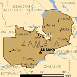Map - Zambia