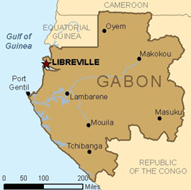Map - Gabon
