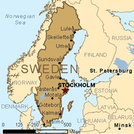 Map - Sweden