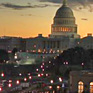 The U.S. Capitol at sunrise
