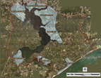 Map of Camp Lejeune water supply areas