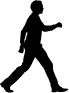 Illustration of person walking
