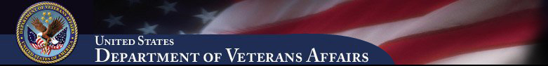 Veterans Affairs banner with U.S. Flag