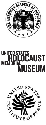 Logos of AAD, USHMM, USIP