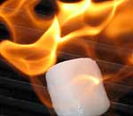 frozen hydrate shown burning