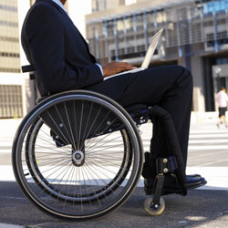 Man in wheelchair