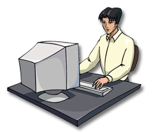 Man At Computer