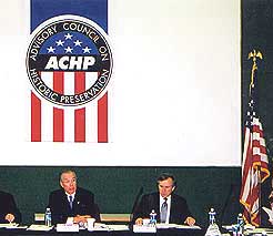 ACHP Banner displayed at ACHP meeting
