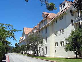 One of the original wings of the former Hotel Del Monte, Monterey, California