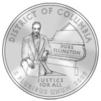 Image shows the District of Columbia quarter reverse with standard inscriptions.