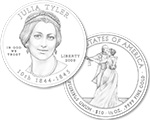 Julia Tyler First Spouse Line Art