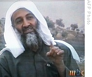 Frame grab from Saudi-owned television network MBC (Middle East Broadcasting Center) shows alleged terror mastermind Osama bin Laden 