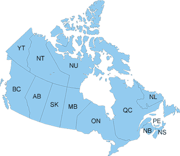 Canada map