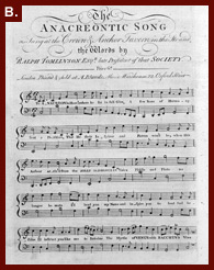 "The Anacreontic Song," ca. 1790