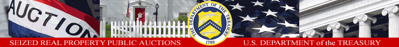 US Dept of the Treasury Seized Real Property Banner
