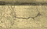 A Geographically Correct County Map of the States Traversed by the Atchison Topeka and Santa Fe Railroad and Its Connections. 