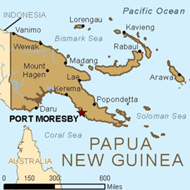 Map - Papua New Guinea